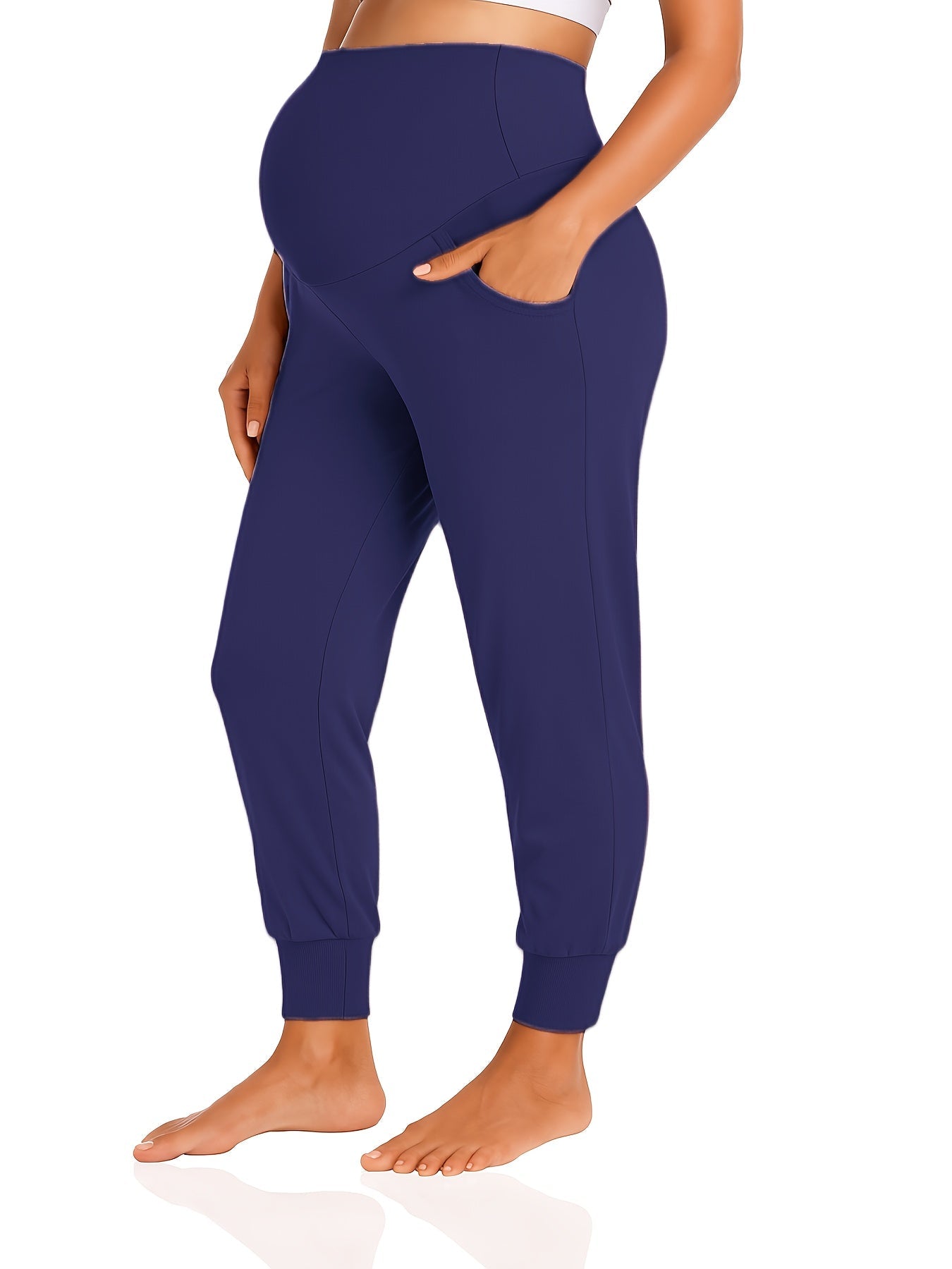 Women's Jogger Pants - High Waist With Pockets detail view