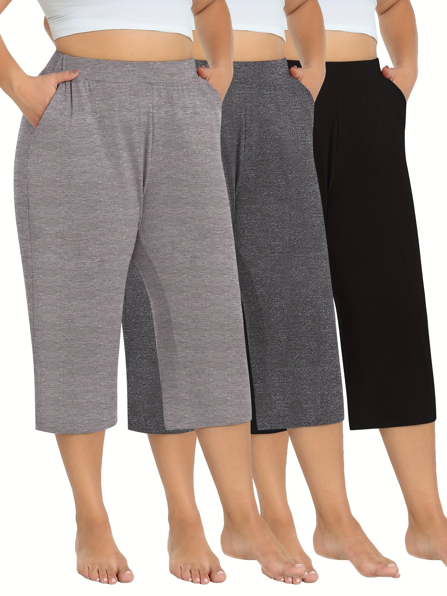 Women's Jogger Pants - Stretch Wide leg detail view