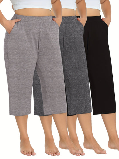 Women's Jogger Pants - Stretch Wide leg detail view