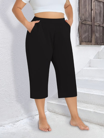 Women's Jogger Pants - Stretch Wide leg detail view