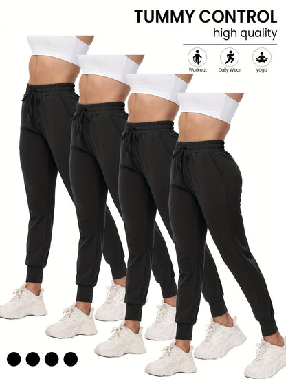 Women's Jogger Pants - Stretch With Pockets – Black option – view 7