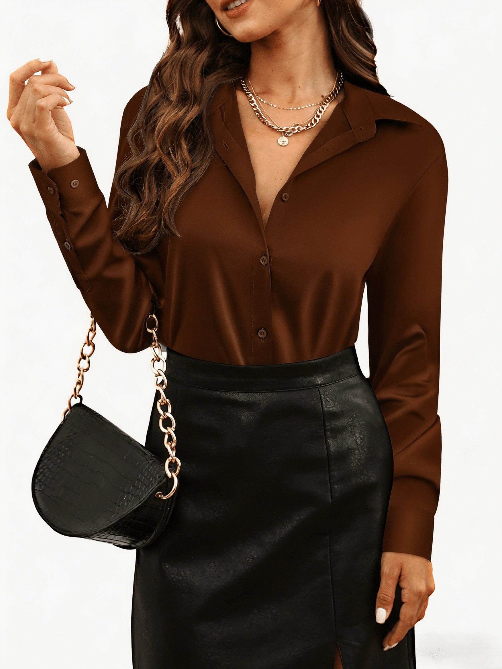 Women's Jumpsuit - Button-Front detail view