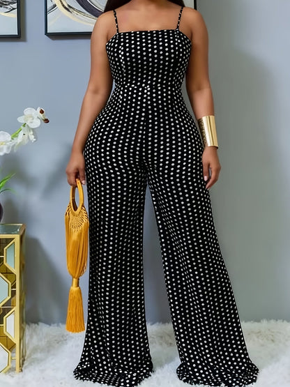 Women's Jumpsuit - Polka Dot Strapless – White option – view 2
