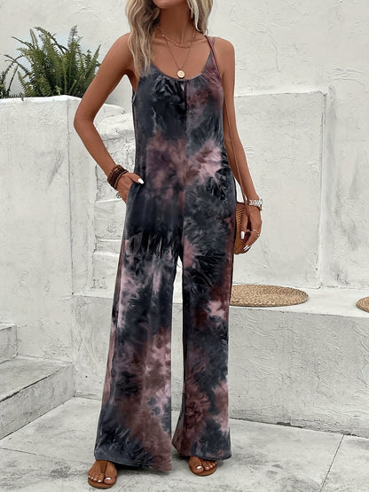 Women's Jumpsuit - Statement Print Straight Leg – main product image