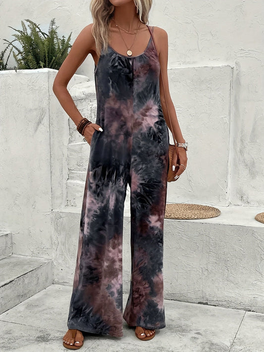Women's Jumpsuit - Statement Print Straight Leg – main product image