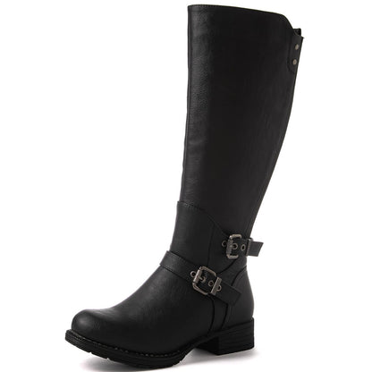 Women's Knee-High Boots - Fashion Boot – Black option – view 2