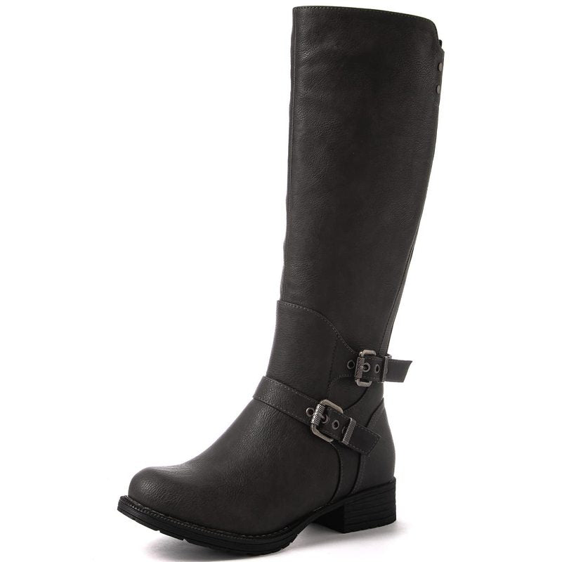 Women's Knee-High Boots - Fashion Boot – Black option – view 12
