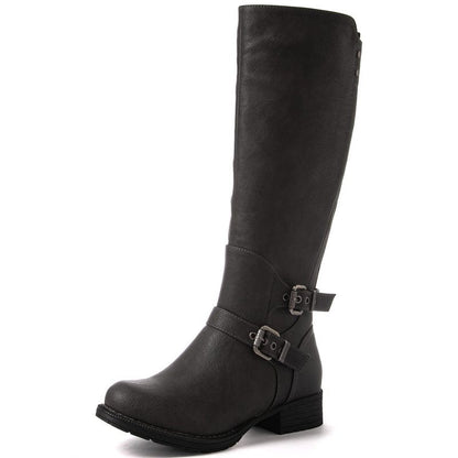 Women's Knee-High Boots - Fashion Boot – Black option – view 12