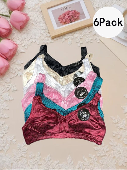 Women's Lace Bralette - 6-Pack Everyday Support – main product image