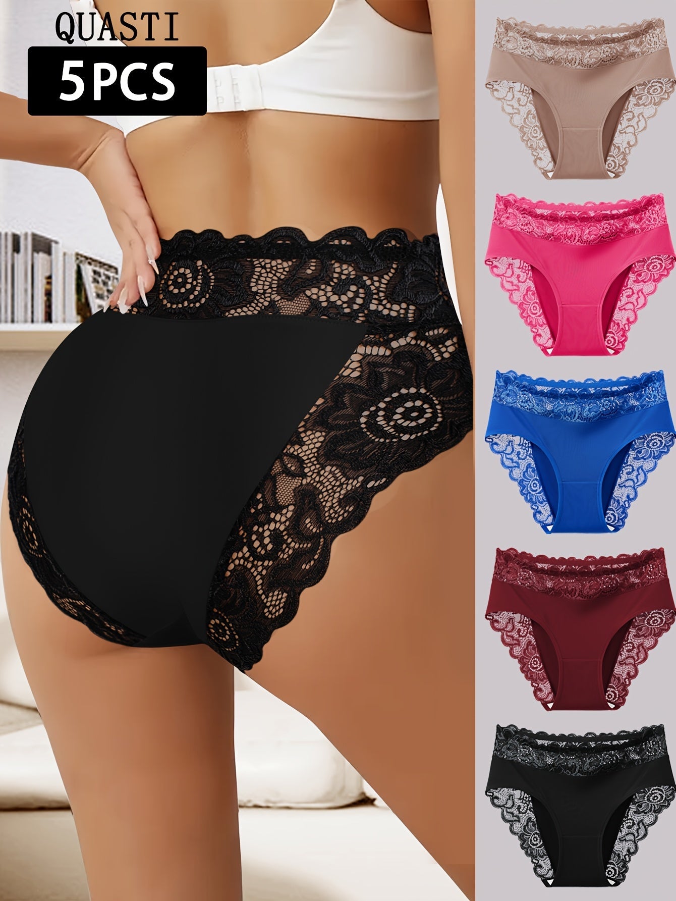 Women's Lace Detail Briefs - Regular Fit detail view