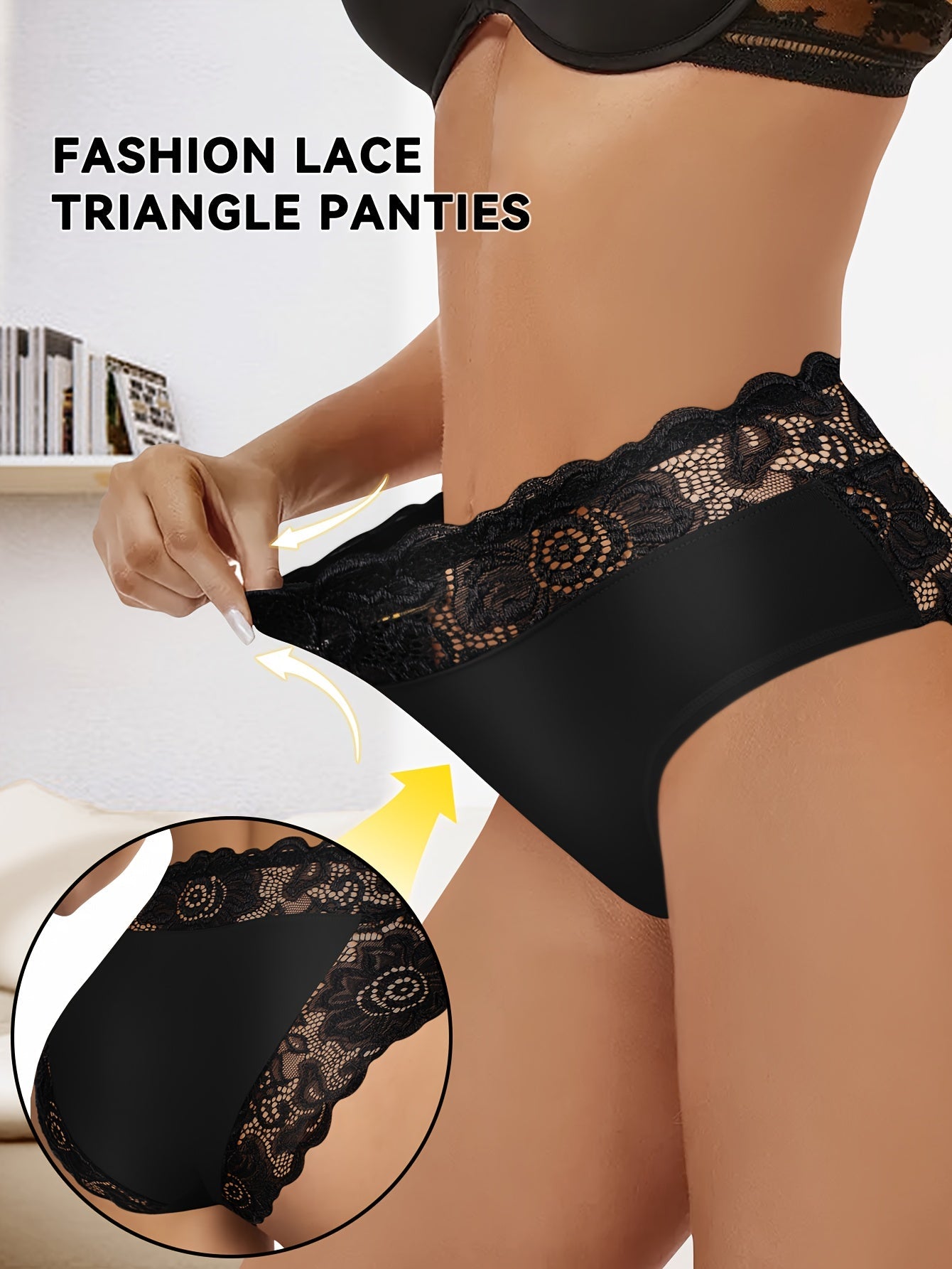 Women's Lace Detail Briefs - Regular Fit – view 2