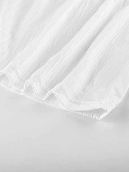 Women's Lace Detail Nightgown - V-Neck Long Sleeve detail view