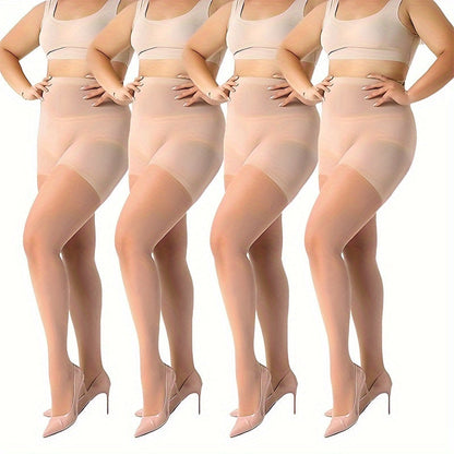 Women's Lace Detail Pantyhose - 4-Piece Pack – view 3