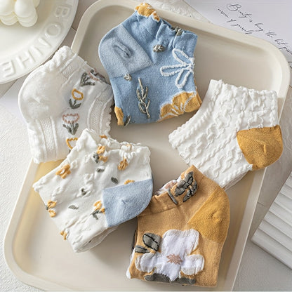 Women's Lace Detail Socks - 5-Pair Pack – main product image
