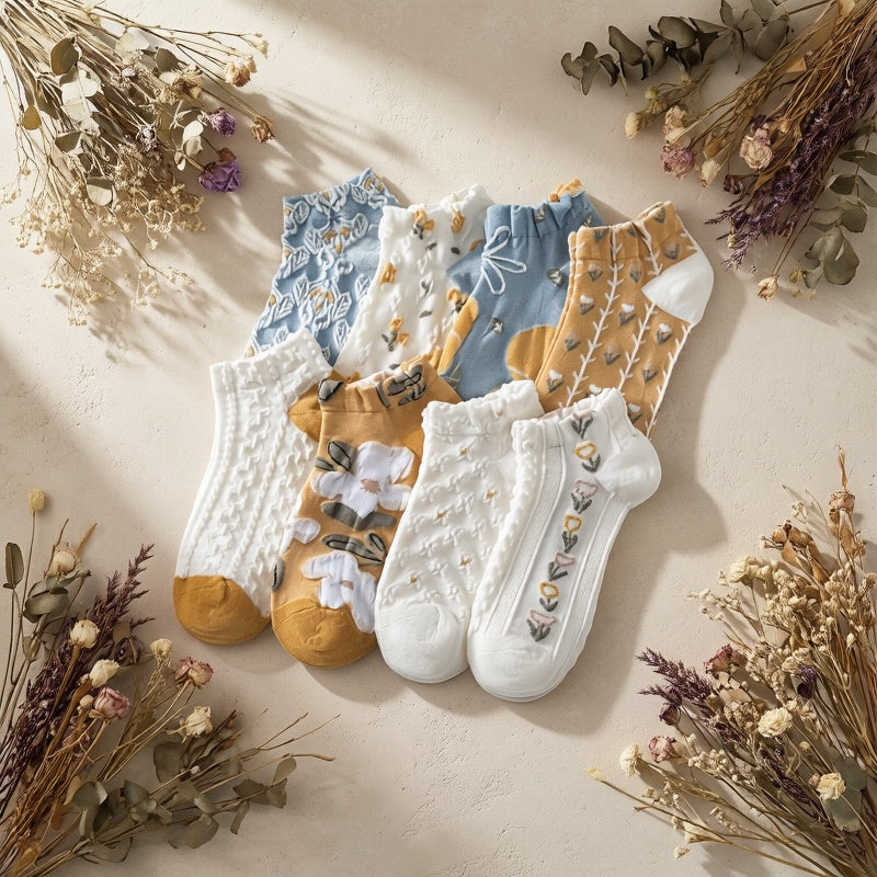 Women's Lace Detail Socks - 5-Pair Pack – view 5
