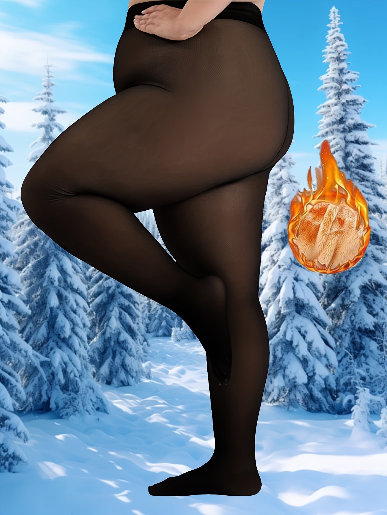 Women's Lace Detail Tights detail view