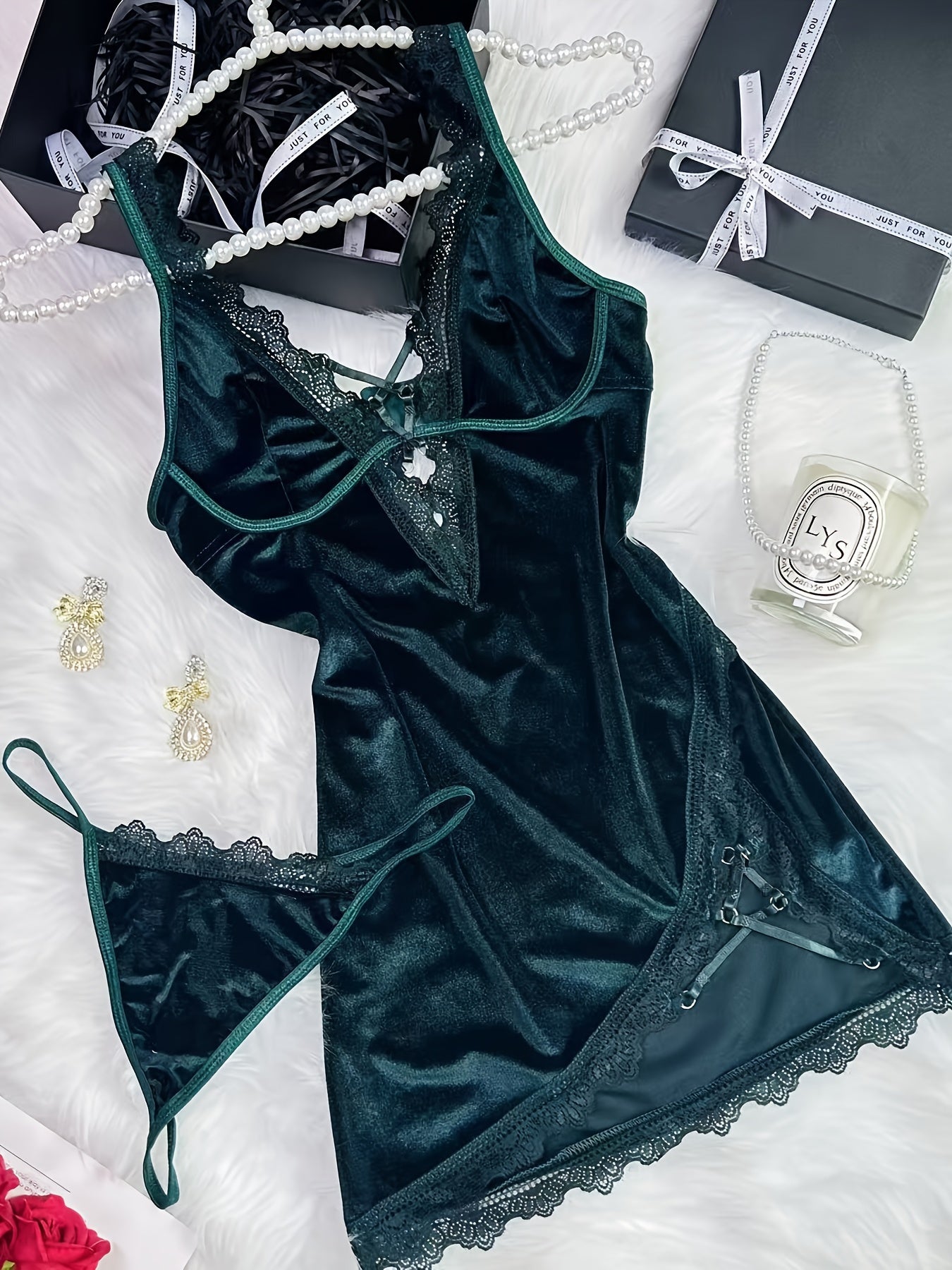 Women's Lace V-Neck Casual Dress – view 7