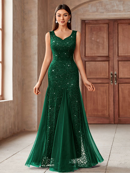 Women's Lace Wedding Dress - Sleeveless detail view