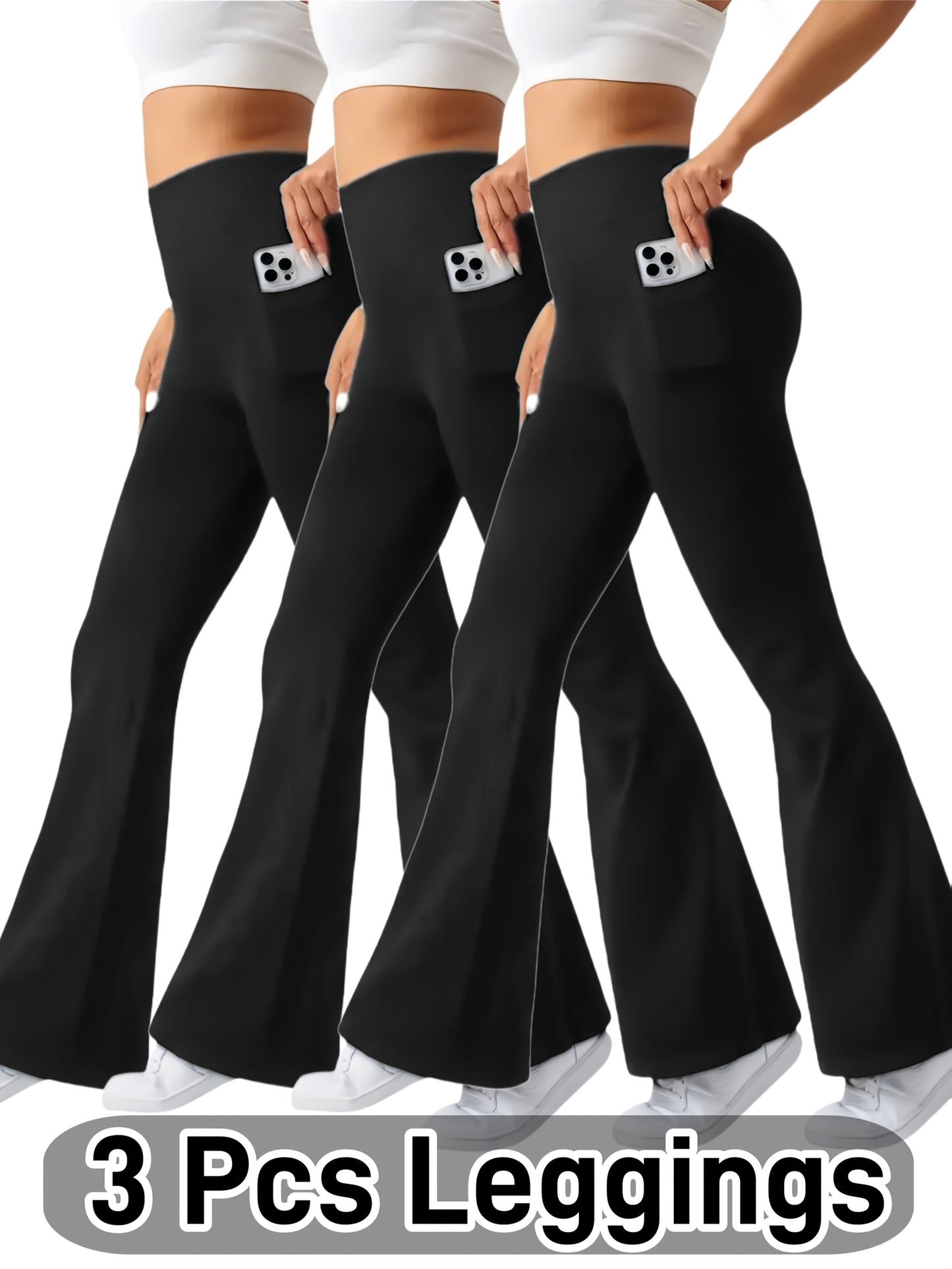 Women's Leggings - 3-Pack High-Waist detail view