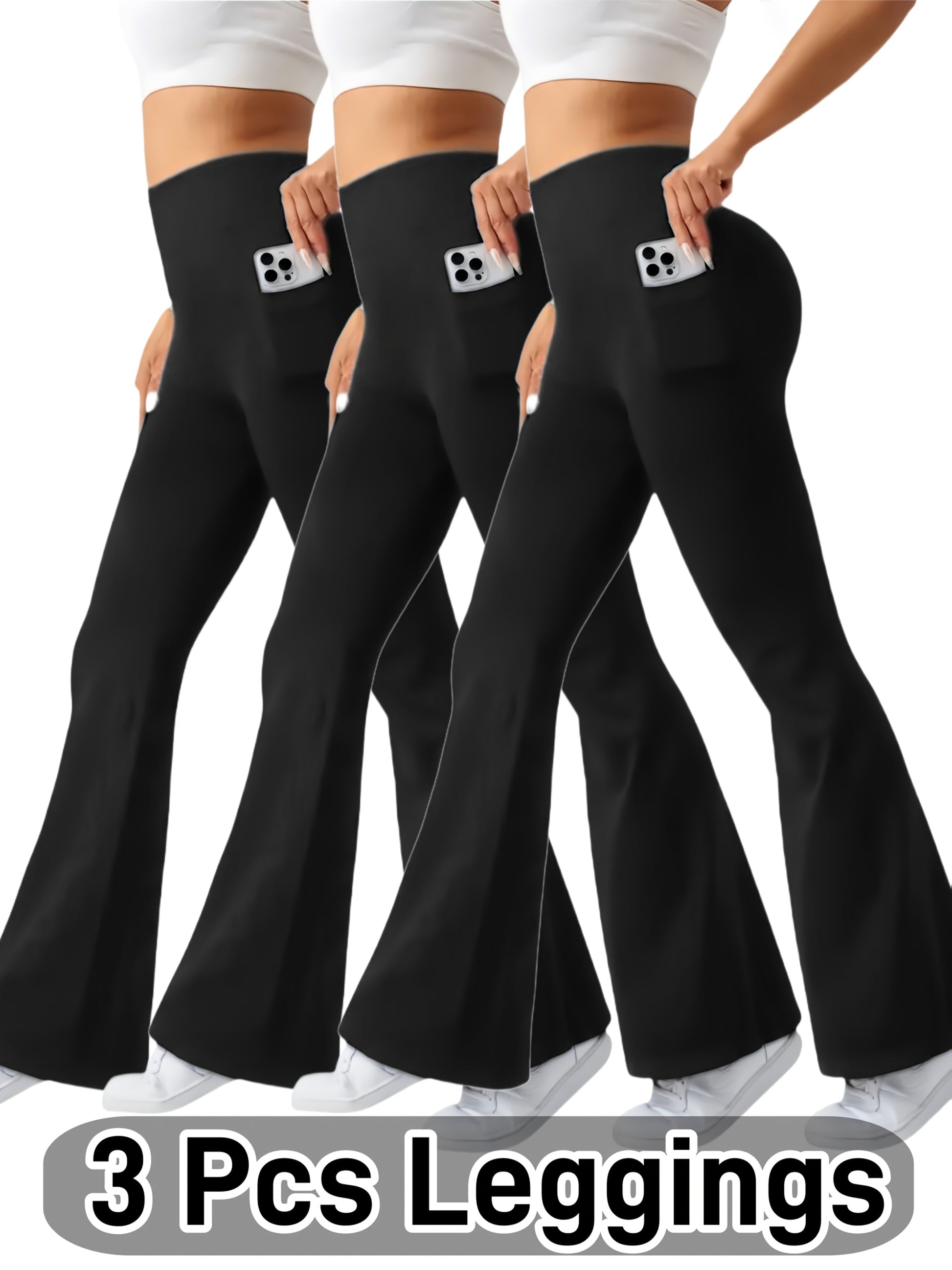 Women's Leggings - 3-Pack High-Waist detail view