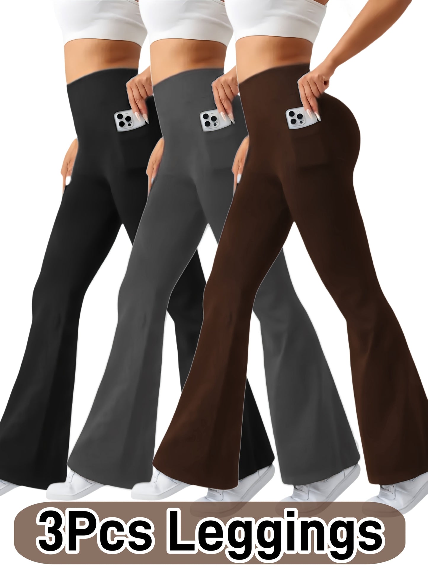 Women's Leggings - 3-Pack High-Waist detail view