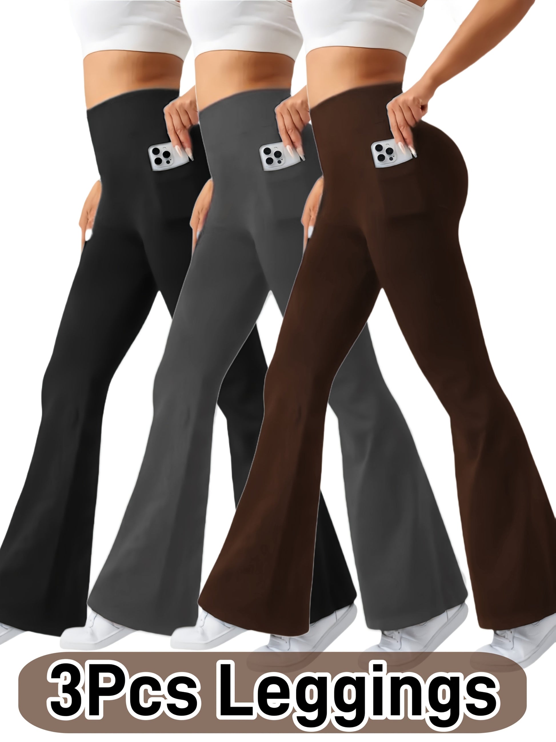 Women's Leggings - 3-Pack High-Waist detail view