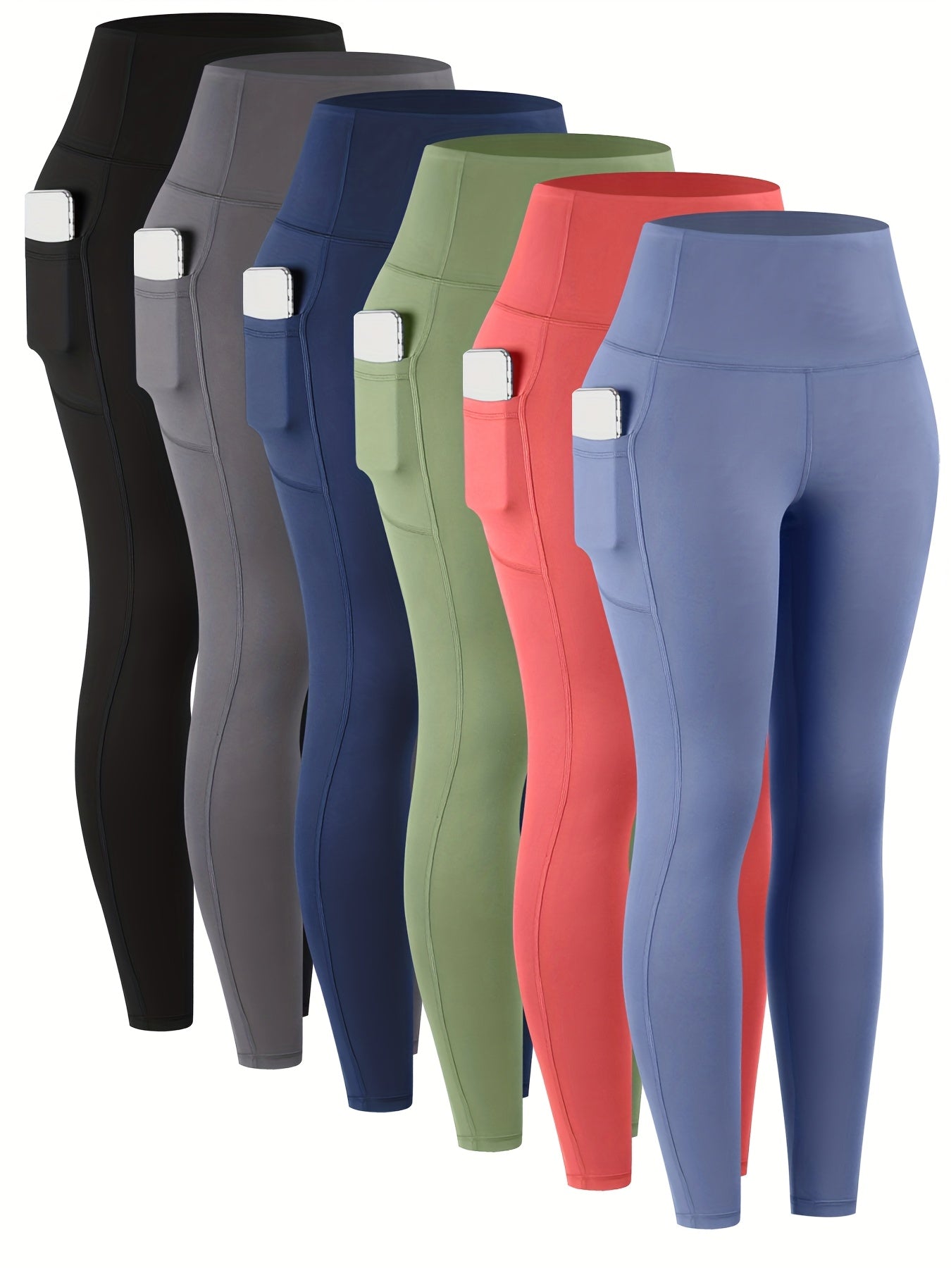 Women's Leggings - 6-Pack High-Waist detail view