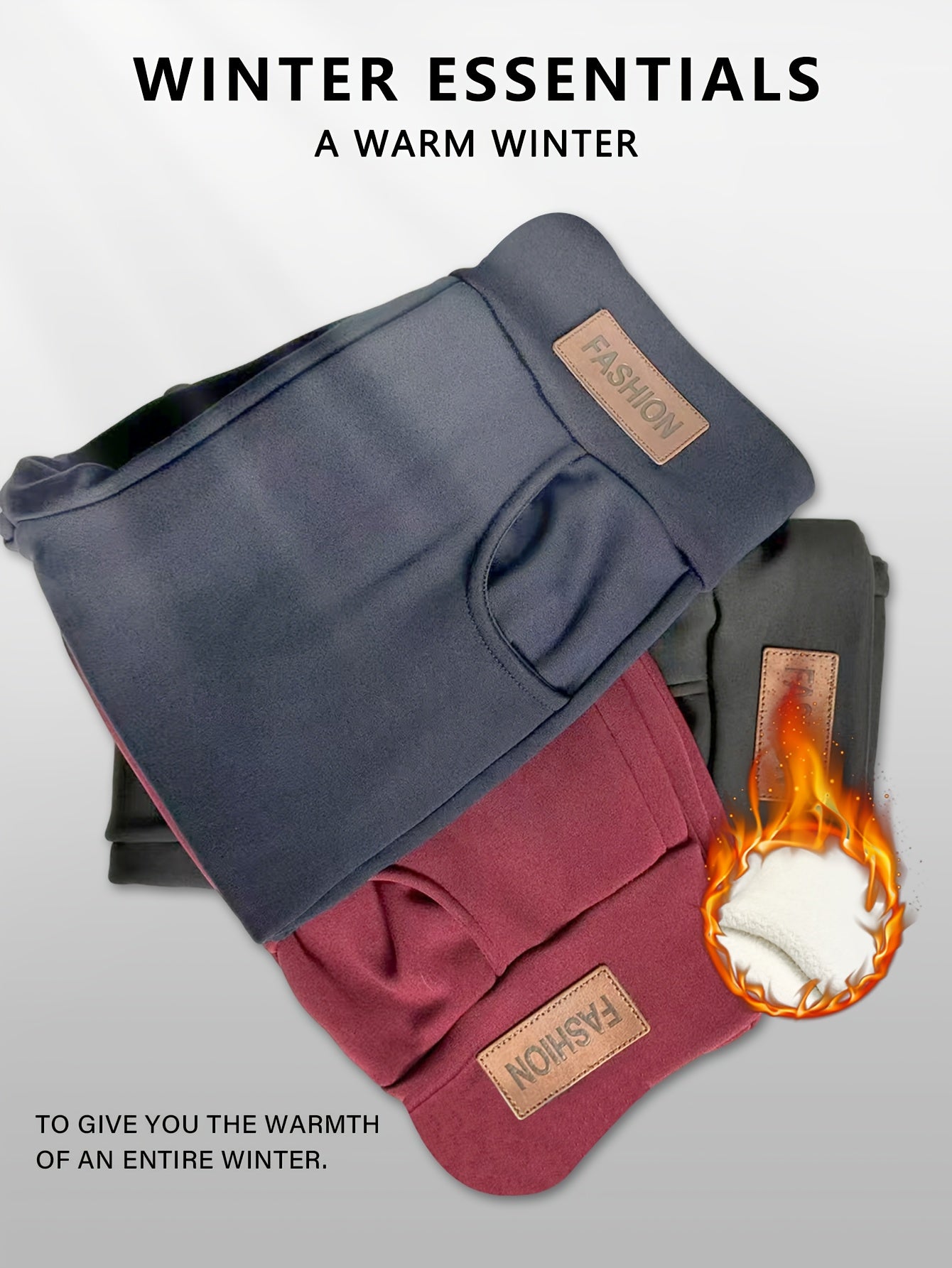 Women's Leggings - Black+Navy+Red Pockets detail view