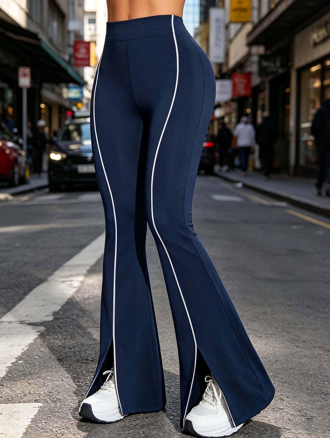 Women's Leggings - High-Waist Tummy Control – Black option – main product image
