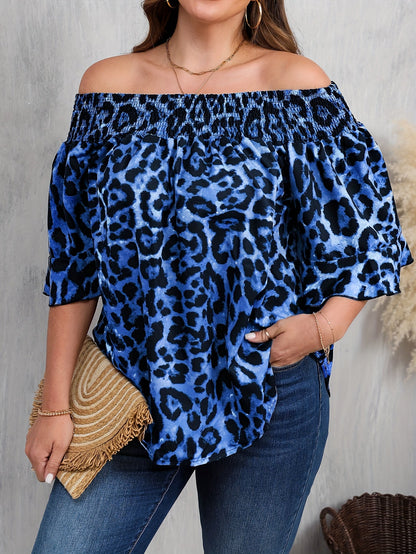Women's Leopard Print Blouse - Relaxed Fit – view 2