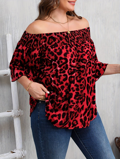 Women's Leopard Print Blouse - Relaxed Fit – view 6