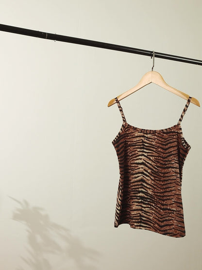 Women's Leopard Print Tank Top - Classic Neck Sleeveless – view 4
