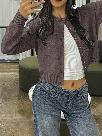 Women's Lightweight Denim Button-Front Cardigan – view 4
