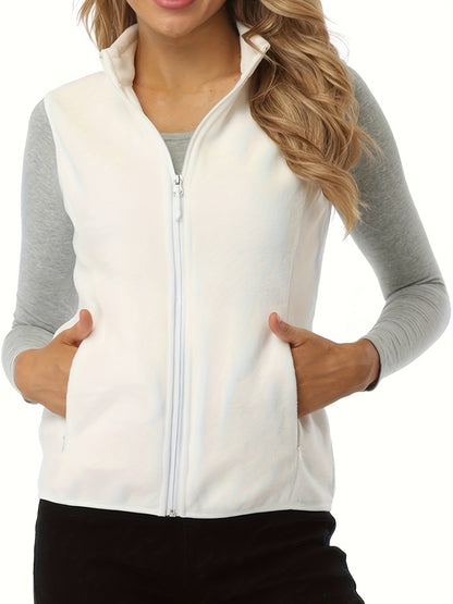 Women's Lightweight Denim Zip-Up Vest – view 5