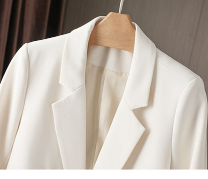 Women's Lightweight Double-Breasted Blazer detail view