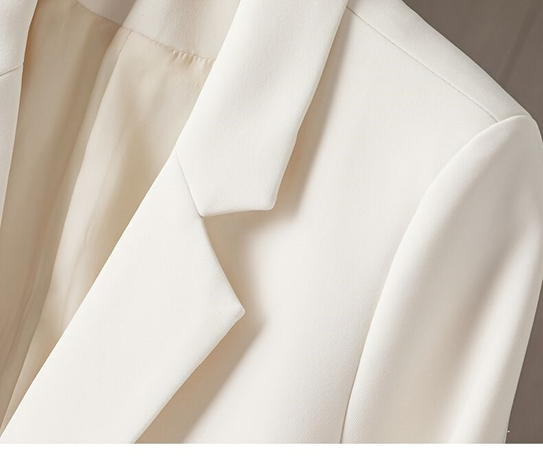 Women's Lightweight Double-Breasted Blazer detail view