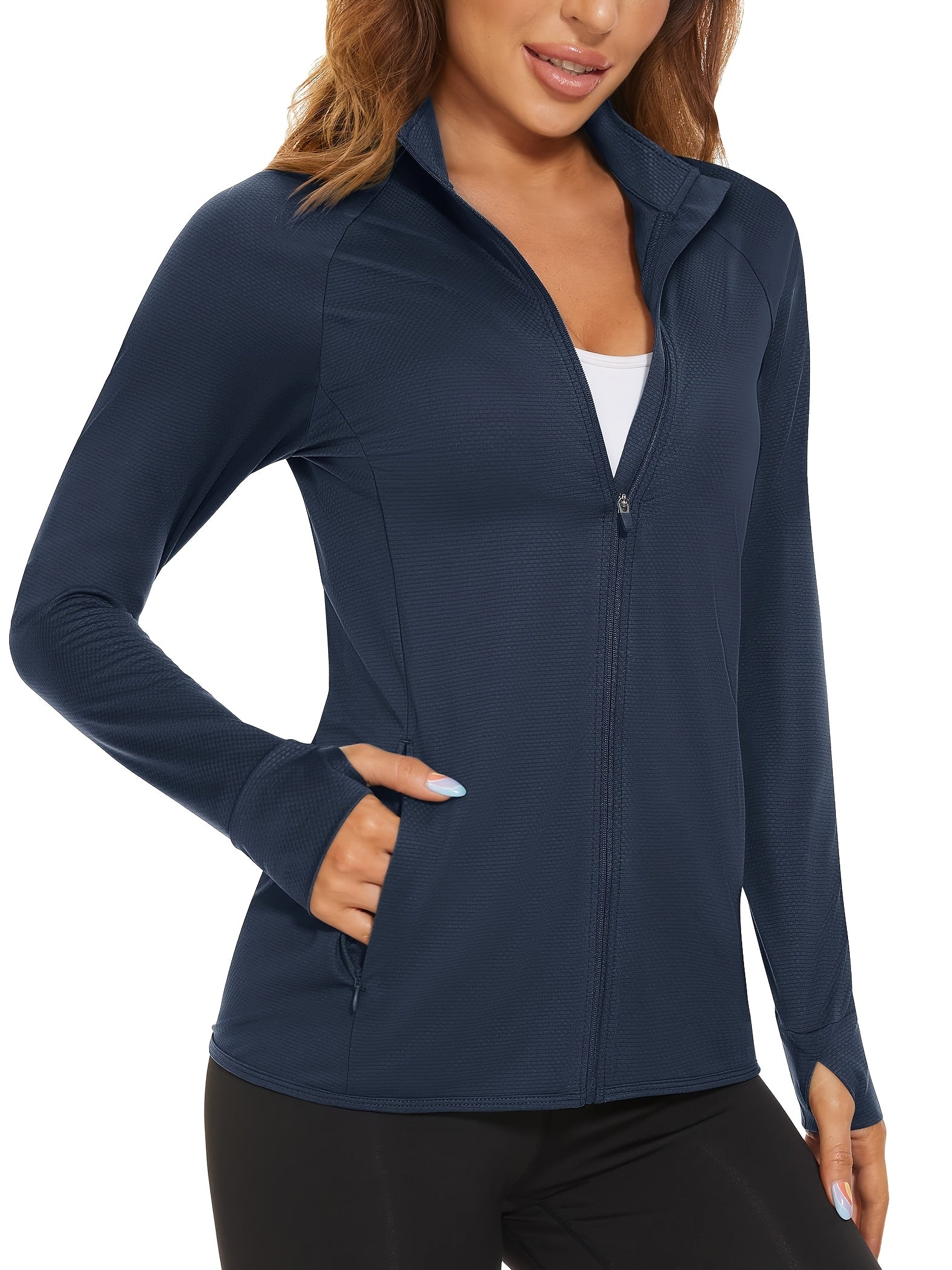 Women's Lightweight Zip-Up Coat – Sizes S–XXL – Pink option – view 3