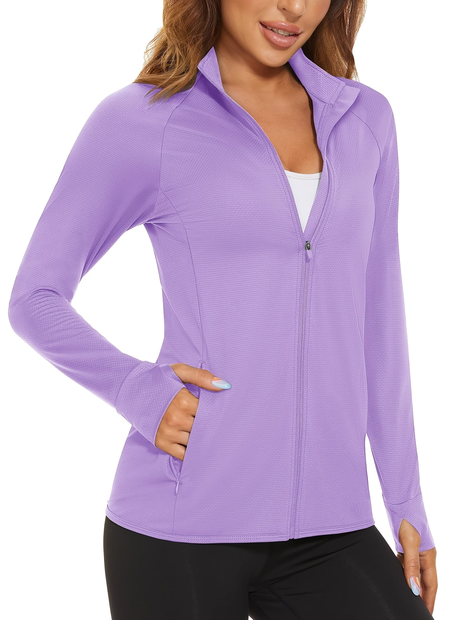 Women's Lightweight Zip-Up Coat – Sizes S–XXL – Pink option – view 4