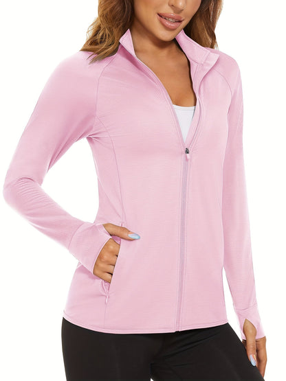 Women's Lightweight Zip-Up Coat – Sizes S–XXL – Pink option – view 11