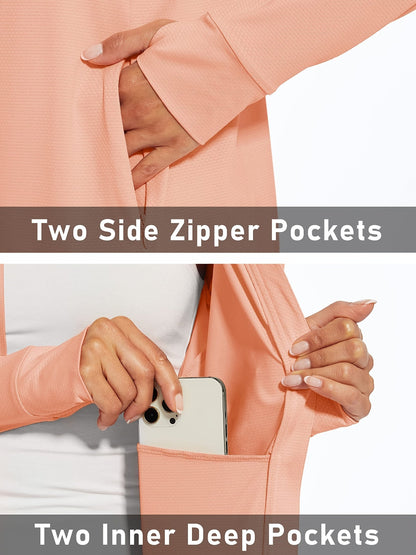 Women's Lightweight Zip-Up Coat – Sizes S–XXL – Pink option – view 34