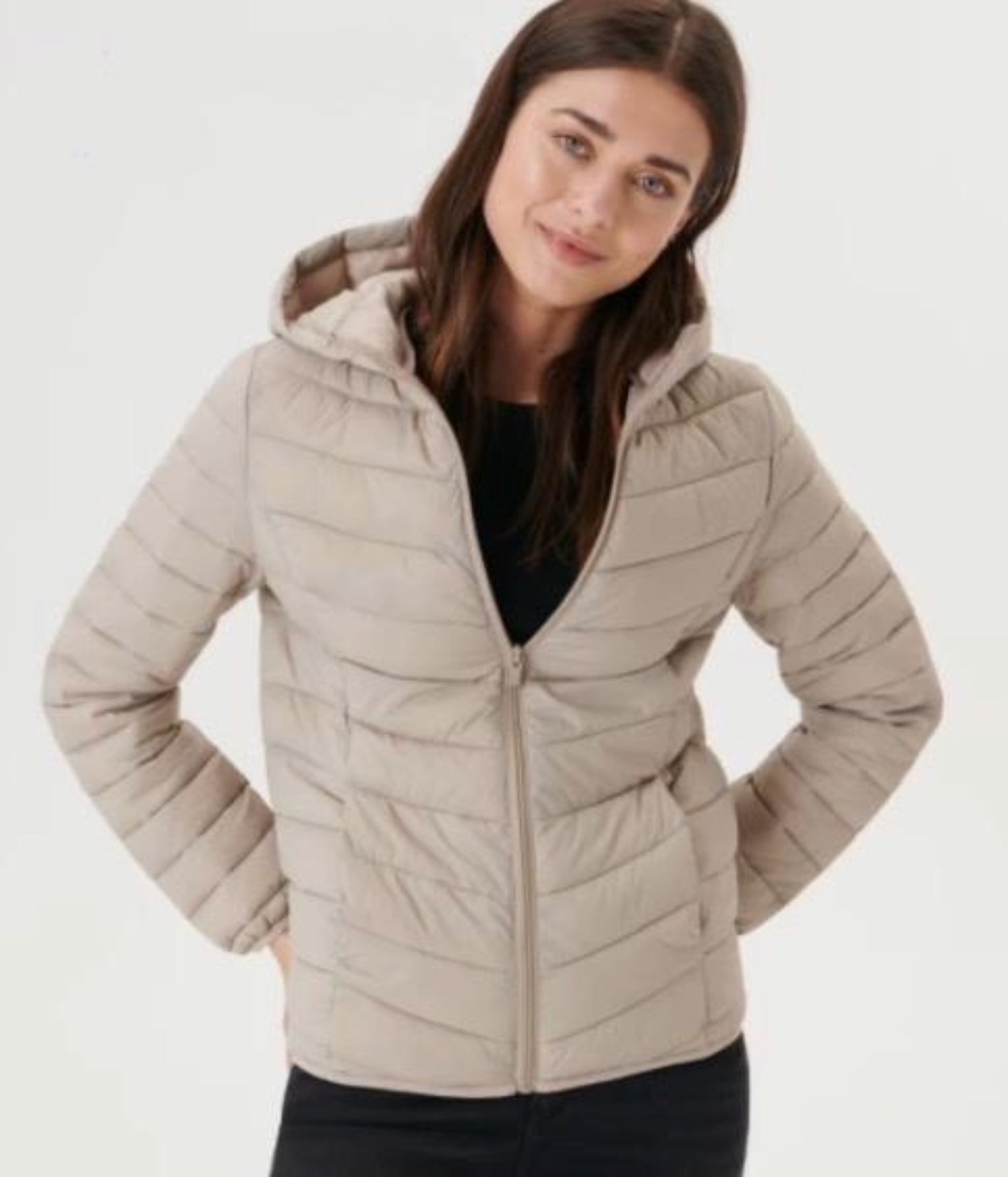 Women's Lightweight Zip-Up Coat – Sizes XS–XXL detail view