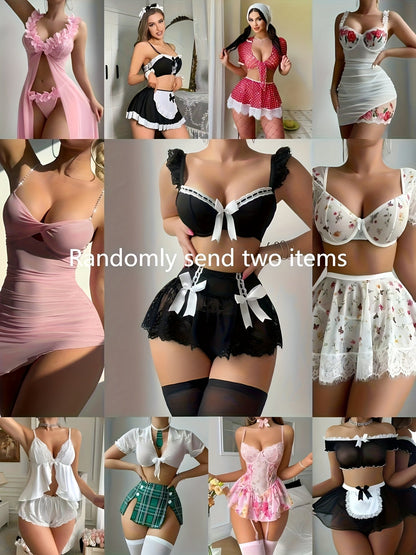 Women's Lingerie Set - Lace Detail – Sizes S–XL – view 3