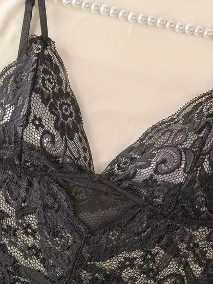 Women's Lingerie Set - Romantic Lace – Black – view 6