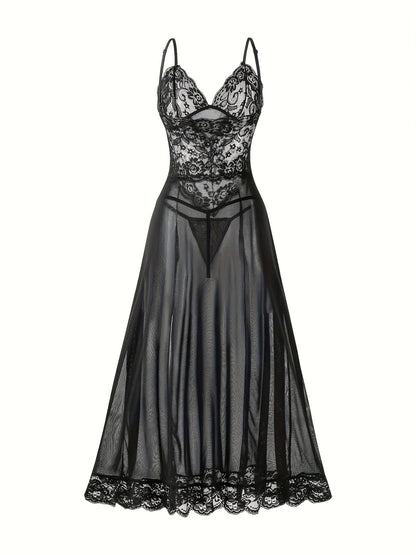 Women's Lingerie Set - Romantic Lace – Black – view 10
