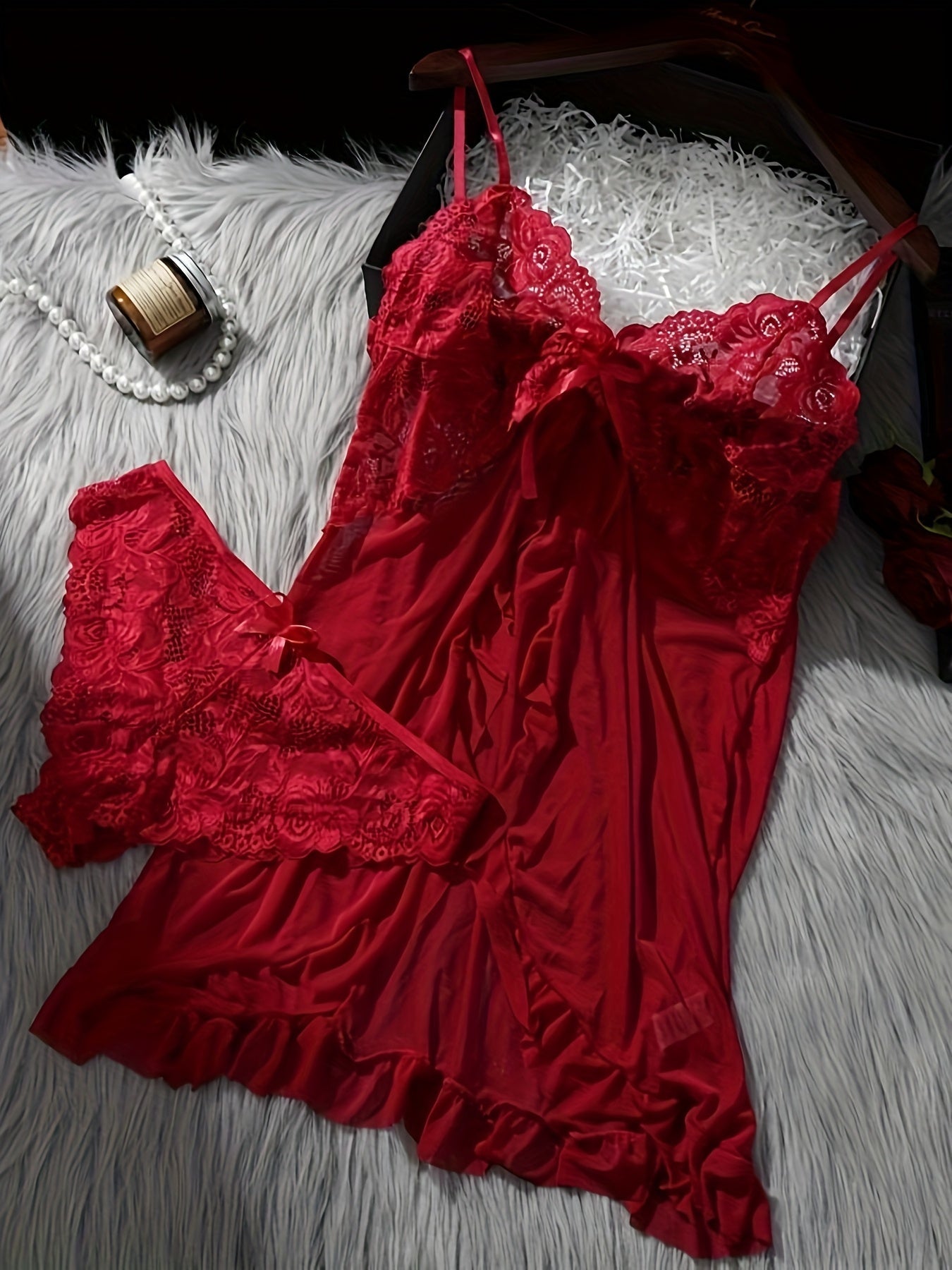 Women's Lingerie Set – Women's Mixed colors Chiffon Floral Printed Dress – view 3