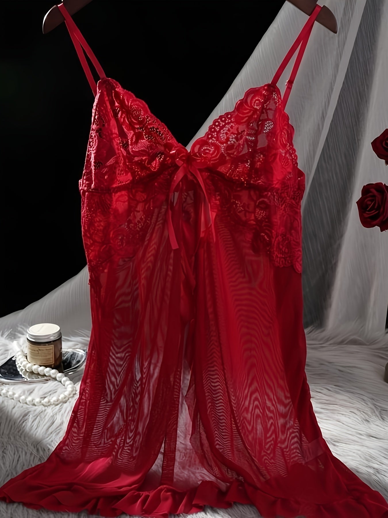 Women's Lingerie Set – Women's Mixed colors Chiffon Floral Printed Dress – view 12