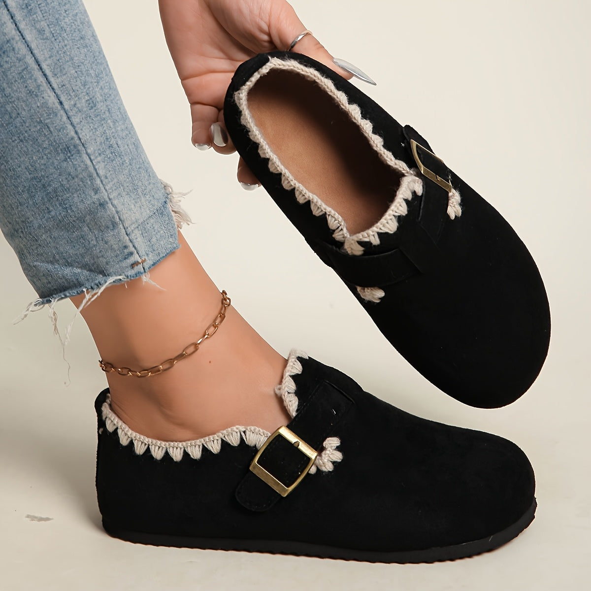 Women's Loafers & Flats – Cushioned for Everyday Wear – Black / Brown – Black option – view 3