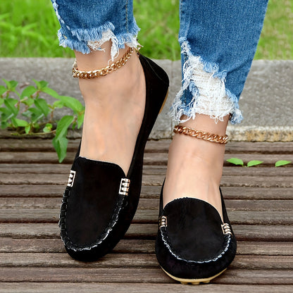 Women's Loafers & Flats – Cushioned for Everyday Wear – Black / Malachite Green – main product image