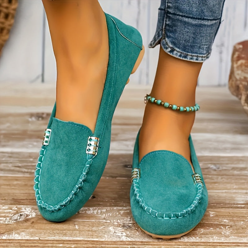 Women's Loafers & Flats – Cushioned for Everyday Wear – Black / Malachite Green – view 4