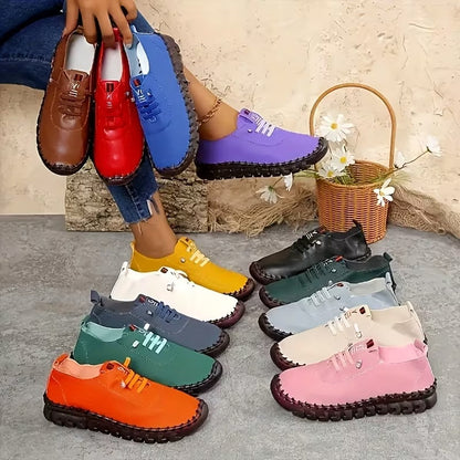 Women's Loafers & Flats - Lightweight Lace-Up for Everyday Wear - Signature Style – view 5